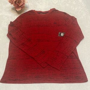 AEROPOSTALE NWT Size 2XL Sporty Red & Black Thermal Style Shirt